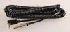 VOX VCC90 Guitar & Bass Shielded Cable, Coiled Cord, 9m, Blue