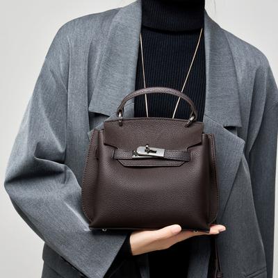 Sac à bandoulière en cuir pour femme, style rétro, première couche, simple, à la mode