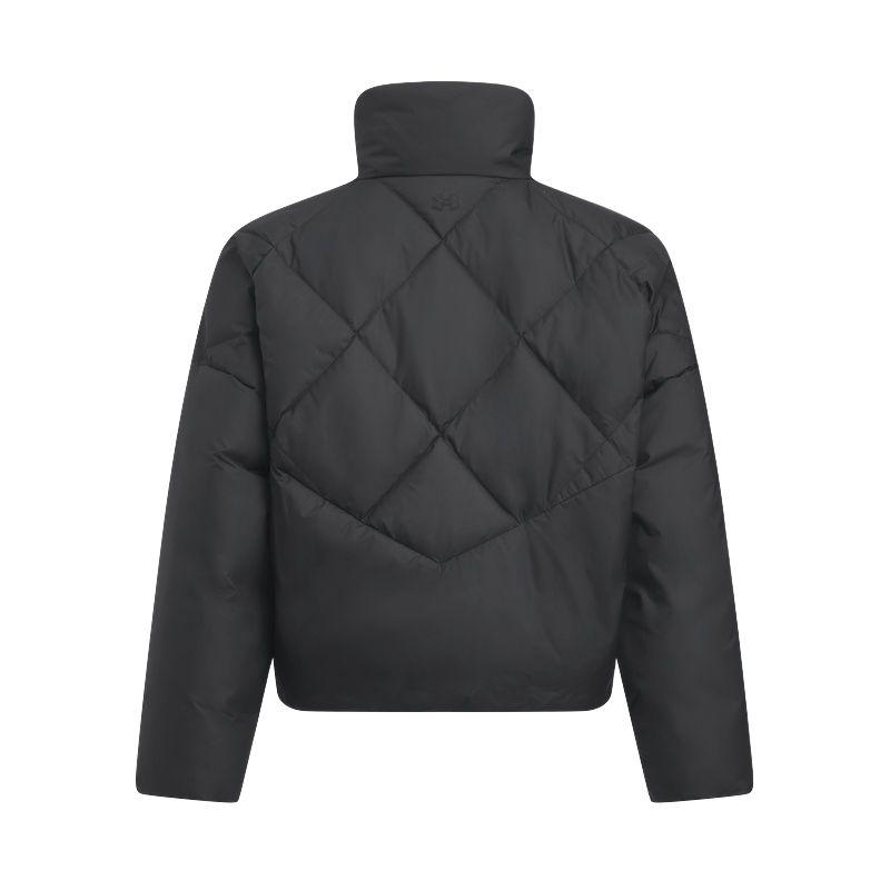Under Armour FW25 Elicit 600 Fill Warm Sports Casual Short Down Jacket Solid Color Stand Collar Zipper Long Sleeve Women Jackets 6003971-001