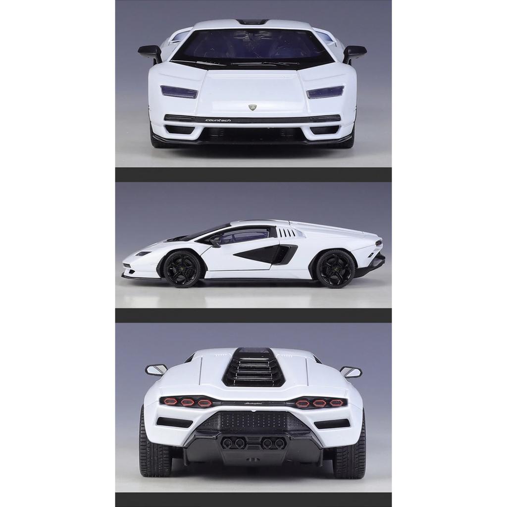 Welly 1/24 Lamborghini Countach LPI800-4 Alloy Miniature Car Diecast Metal Scale Car Model Collection Childrens Toy Vehicle Gift