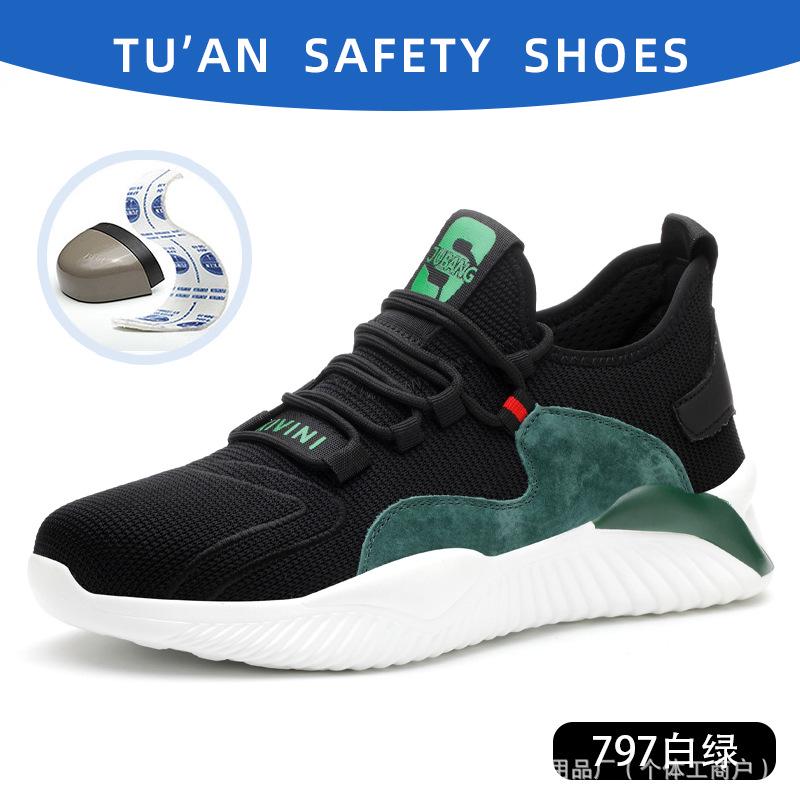 Breathable Steel Toe Lightweight Safety Shoes - Anti-Smash, Anti-Puncture, Wear-Resistant Work Shoes