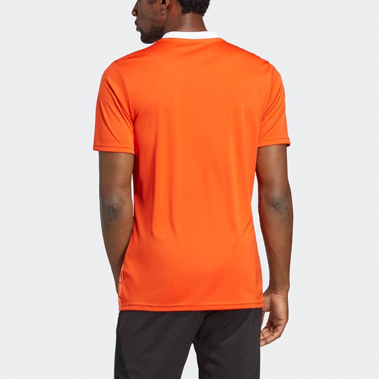 Adidas Team Icon 23 Vintage Jersey Geometric Pattern Print V-Neck Short Sleeve Football Shirt Men Jerseys Red IC1251