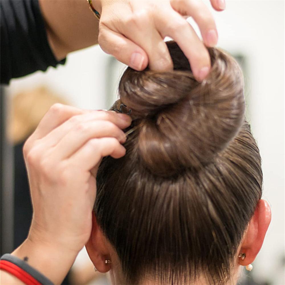 10pcs Spiral Hair Pins Spin Pins Non-Scratch Round Tips, Twist Screw Hair Pin For Women Bun Hair Style Black