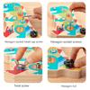 Montessori Children's Early Education Wooden Dinosaur Screw Nut Combination Puzzle Refined Action Disassembling Christmas Gift