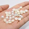 Semi-circular Simulated Pearl Beads ABS Loose Round Beads for DIY Jewelry Making Bracelet Imitation Garment Bead