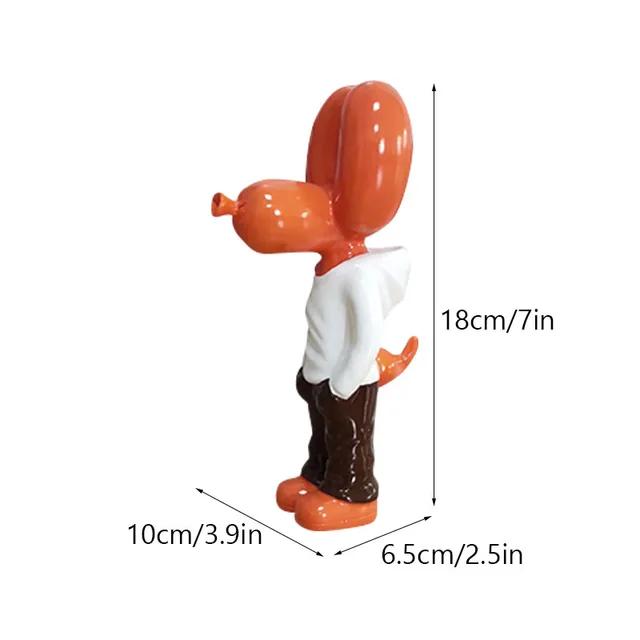 

Resin Pocket Balloon Dog Doll Street Trend Art Decoration Statue Home Office Desktop Indoor Wine Cabinet TV Cabinet Decoration оранжевый