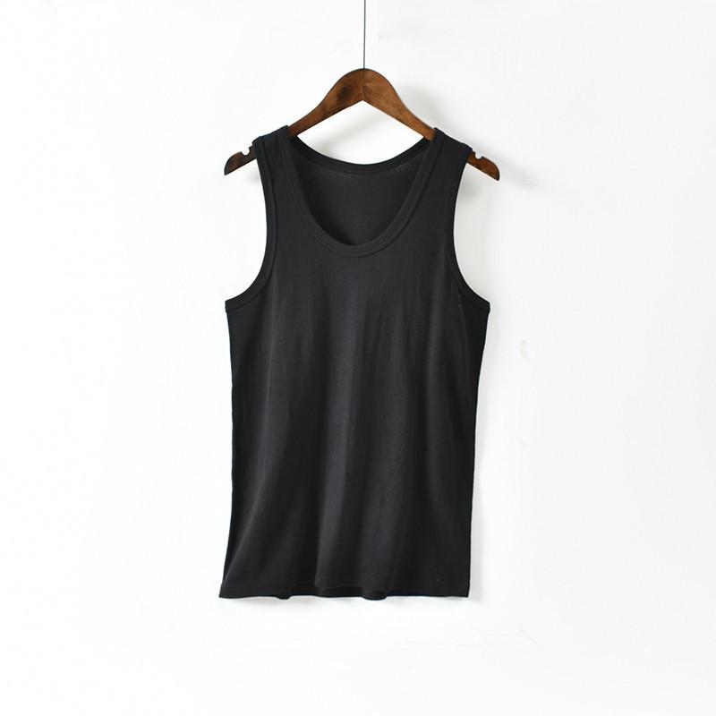 

Мужской хлопковый жилет-боксер I-образной формы на весну и лето — легкий, в наличии большой размер. XXL чёрный