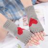 Knitted Half Finger Gloves Women's Warm Soft Winter Mittens for Girl Guantes Y2K Sleeve Girls Lolita Goth Fingerless Gloves