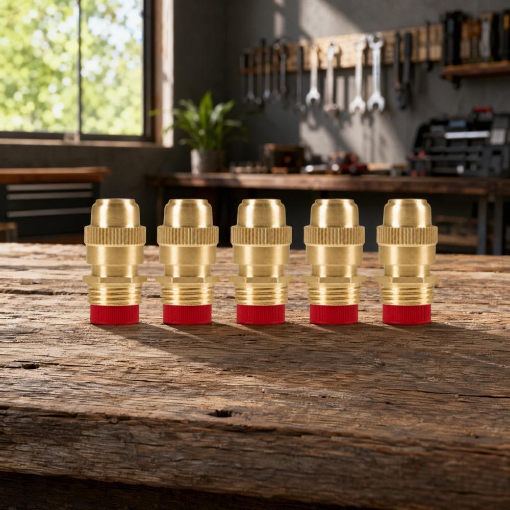 5PCS Gold Spray Nozzle Brass Irrigation Nozzle Durable Misting Nozzle  Garden Irrigation S