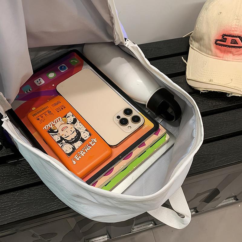 Lightweight Color Block Sports Backpack Large Capacity Student Schoolbag