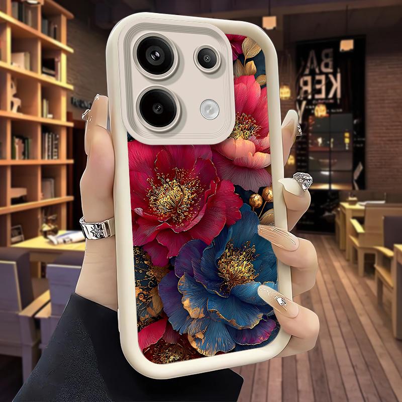 Custodia Floreale in TPU per Redmi Note 14 Pro Plus Note13 12 11 10 Note 13 Pro+ 12S 11S 10S 10Pro 9 8 Cover Morbida in Silicone Antiurto