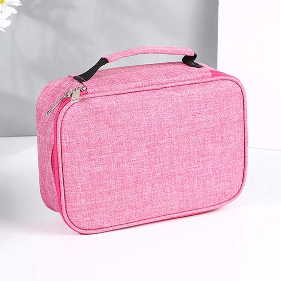 72-Slot Sketch Pencil Case 3-Layer Oxford Storage Pouch for Coloring Pens And Art Supplies Portable Stationery Organizer for Students Artists