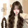 Ladies' Cross-border Fluffy High-Skull Wig with Hair Net - Long Curly Water Wave, Full Head Cover, Top Hair Augmentation.