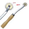 3Mm/2Mm Leather Needle Point Tracing Wheel With Wooden Handle For Arts And Leather Crafts Professional Stitch Marking Spacer
