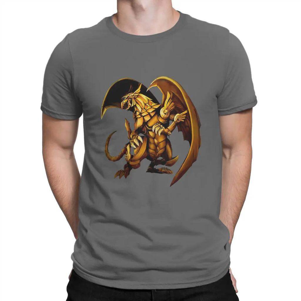 Yu Gi Oh Duel Monsters Card Game Creative TShirt for The Winged Dragon of Ra Collar Pure Cotton T Shirt Gift Clothes Unisex
