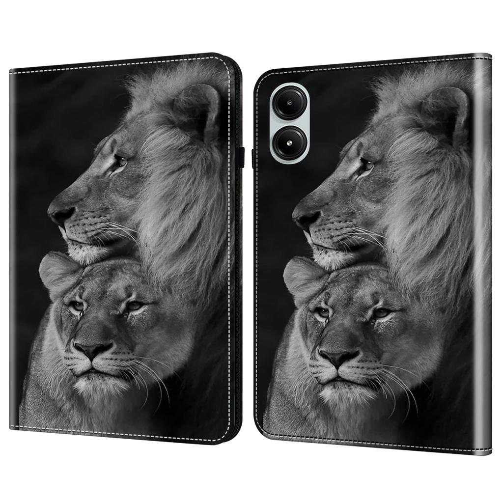 Etui na Xiaomi Redmi Pad Pro z klapką, podstawką, skórzane etui na tablet z nadrukowanym wzorem