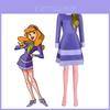 Fantasia Cosplay Scooby-doo Para Mulheres Vestido Poliéster Vibrante da Daphne