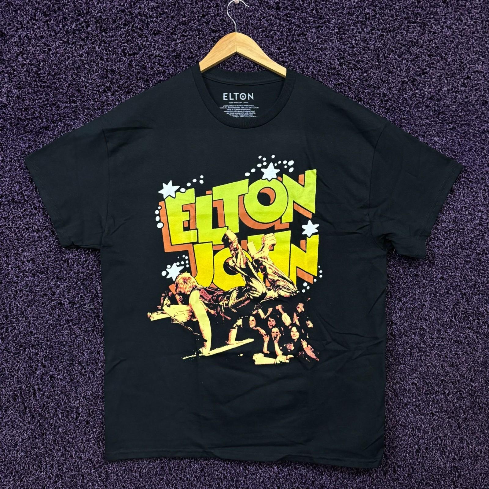 Elton John The Rocket Man Piano Live Performance T-Shirt XL M