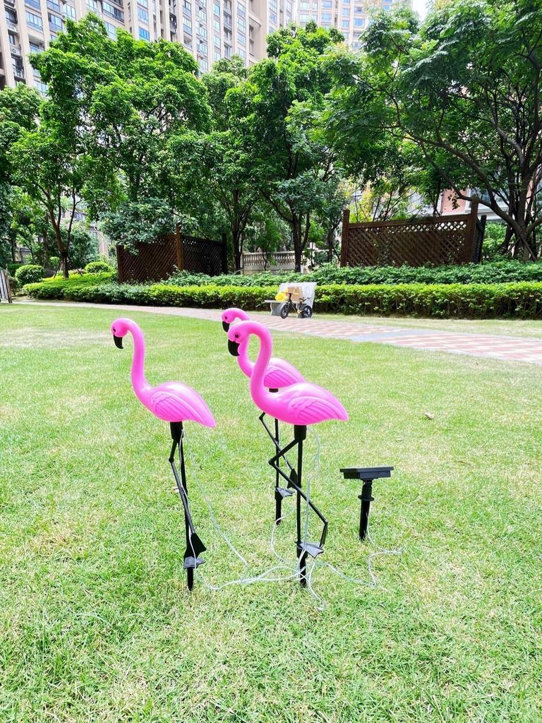 Cross-Border Solar Flamingo Light: Outdoor Garden Villa Lawn Decoration