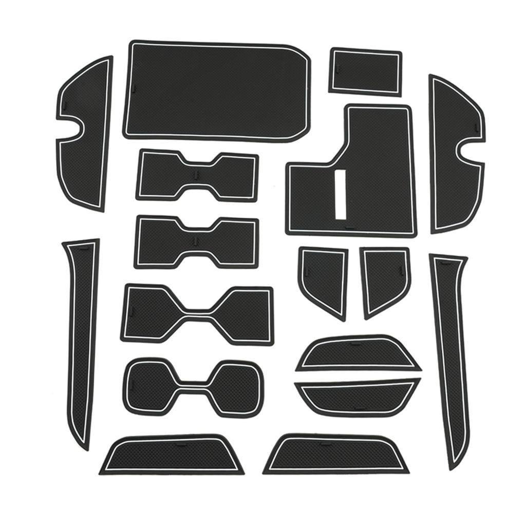 rubber mats for Toyota Land Cruiser 250 door Interior rubber accessory pocket scratch 17 noise custom parts Anti-slip pockets. mats, mats, prevention,