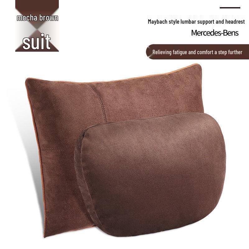 Mercedes-Maybach Car Headrest Pillow: Lumbar and Neck Support with Moisture-Wicking Protection
