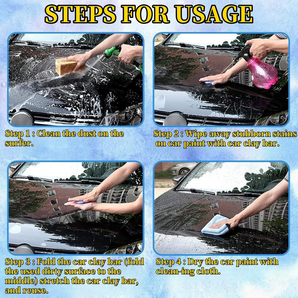 200G Blue Car Plasticine Car Detailing Cleaning Magic Clay Bar Auto Washing Super Clean Car Paint Maintenance Cleaning Supplies