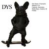 Durable PLA Dog Sculpture 3D Printed Skateboard Bulldog Statue, French Figurine Ornament, Unique Gift for Enthusiasts Hooded Sweatshirt Home