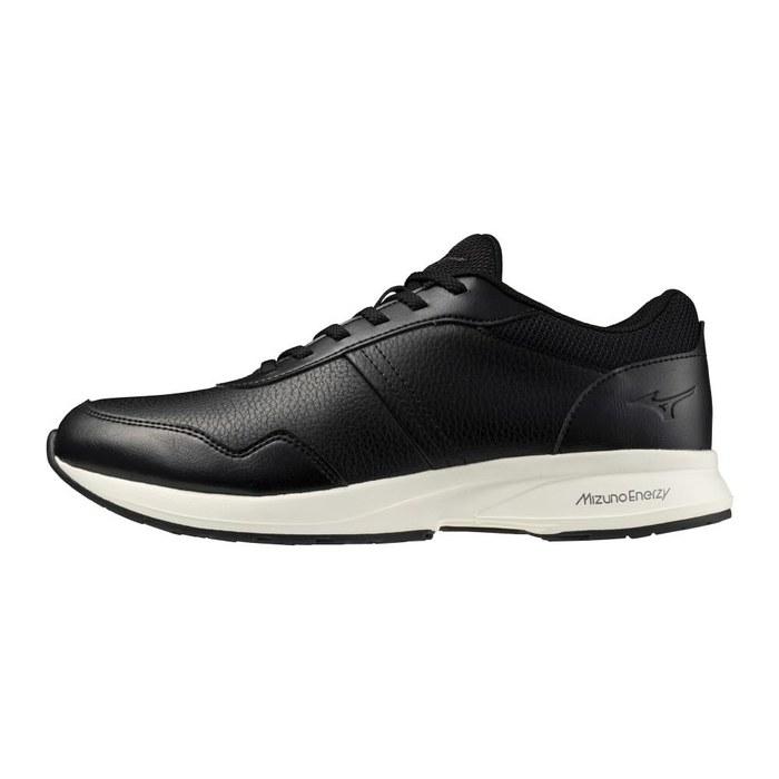 [Mizuno] Walking Shoes ME-NS Casual Sneakers Business Commute Travel Black Brown Beige Men's Black/White 25.5 cm 3E