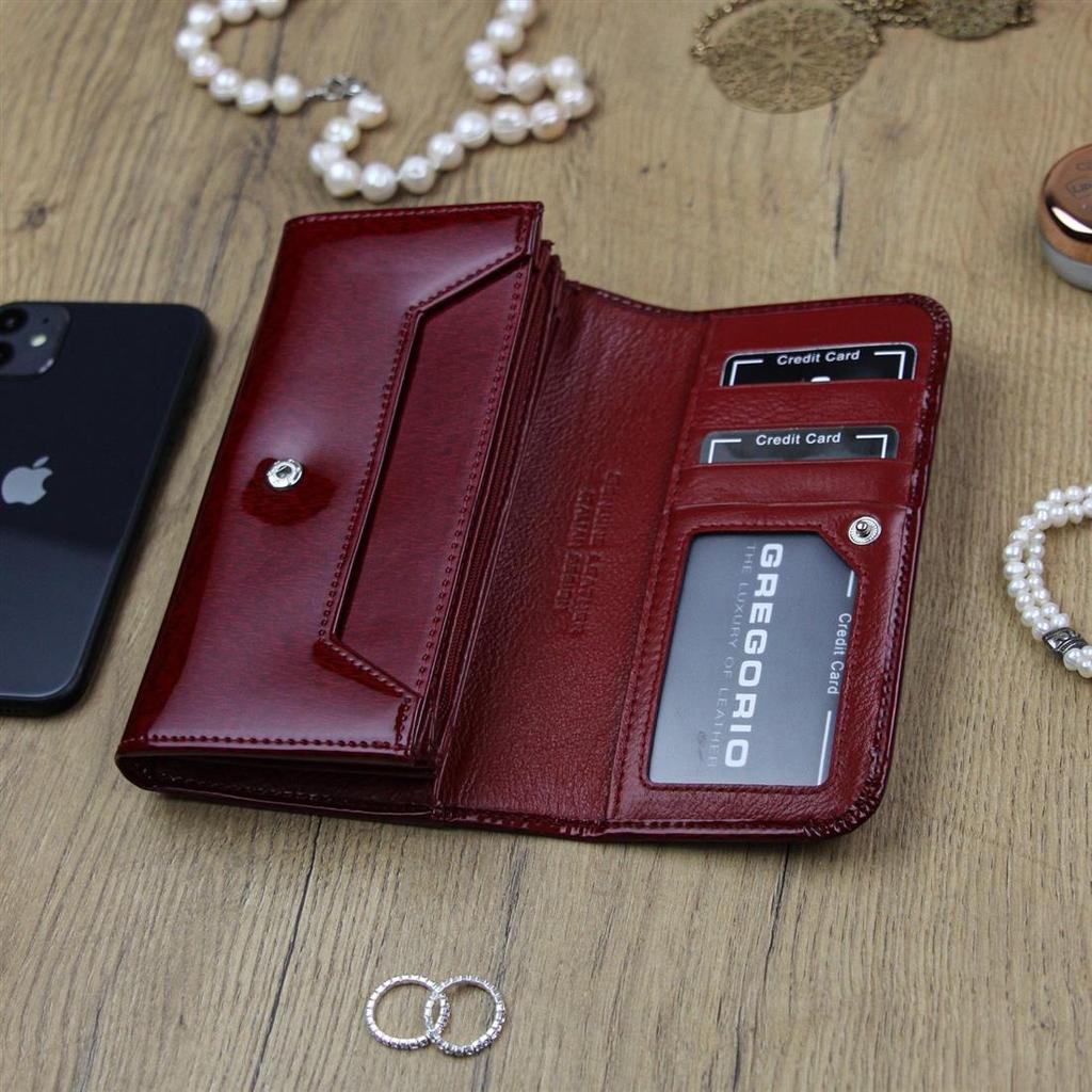 Leder Damen Geldbörse Gregorio PT-110