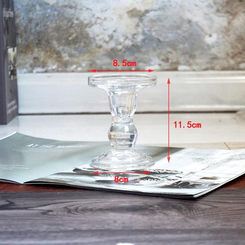 Nordic Retro Glass Candlestick - Romantic Candlelight for Weddings, Restaurants, and Parties