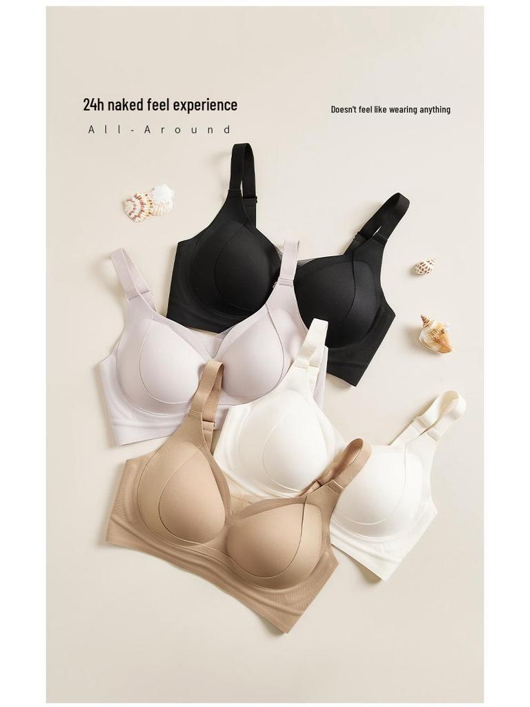 Seamless Latex Sports Bra: Supportive for All Sizes, Anti-Sagging, Perfect for Sleep & Everyday Wear