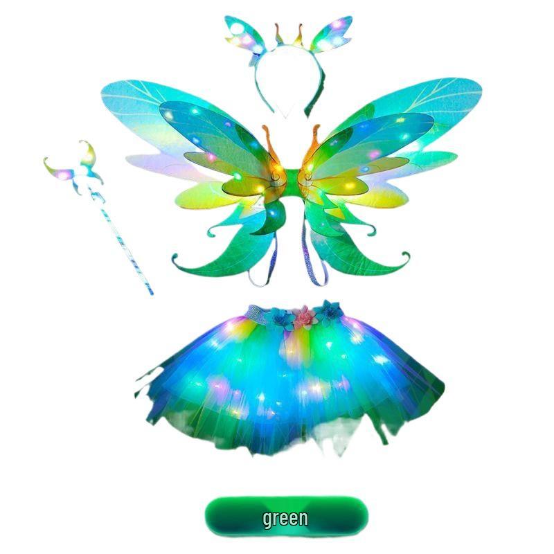 Forest Elf Princess Luminous Wings Toy - Angelic Fairy Decoration for Kids