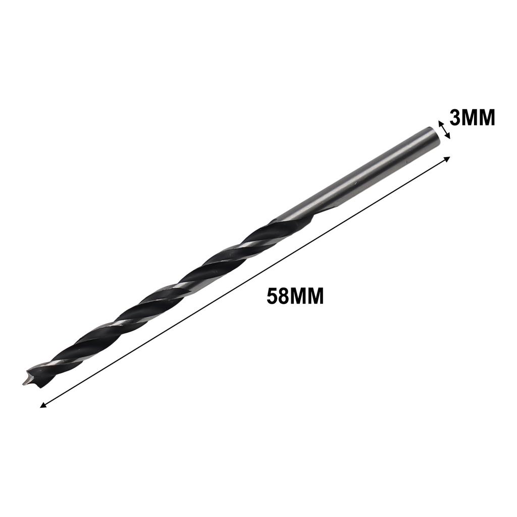 10 Pcs 3mm Diameter Woodworking Drill Bit Wood Drills With Center Point Pack Center Point Pack Spiral Twists Drill Bit Tools