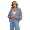 Women Batwing Sleeve Solid Color Loose Cardigan Button Knit Sweater Fall and Winter Coatigan