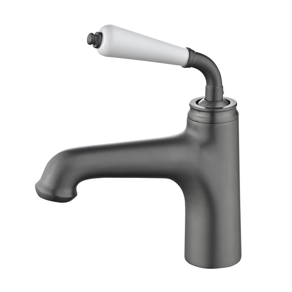 Gold Bathroom Basin Faucet Hot and Cold Crane Brass Sink Mixer Single Lever Sink Faucet Water Faucet Crane Brush Gold