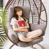 Hanging Basket Seat Cushion with Thickened Backrest - Swing & Rocking Chair Cushion for Indoor/Outdoor Use