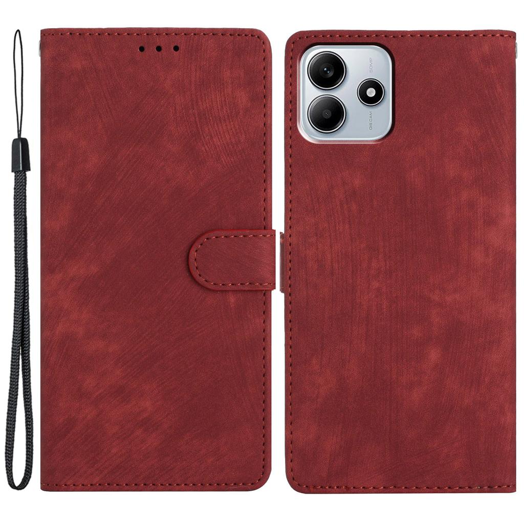 For Xiaomi Redmi Note 14 5G Case with Card Clots Skin-Touch PU Leather Phone Cover Stand