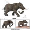 Wild Safari Animal Figurines: Giraffe, Elephant, Rhinoceros, Brown Bear, Tiger, Lion, Leopard, Hippopotamus - Solid Cognitive Toys