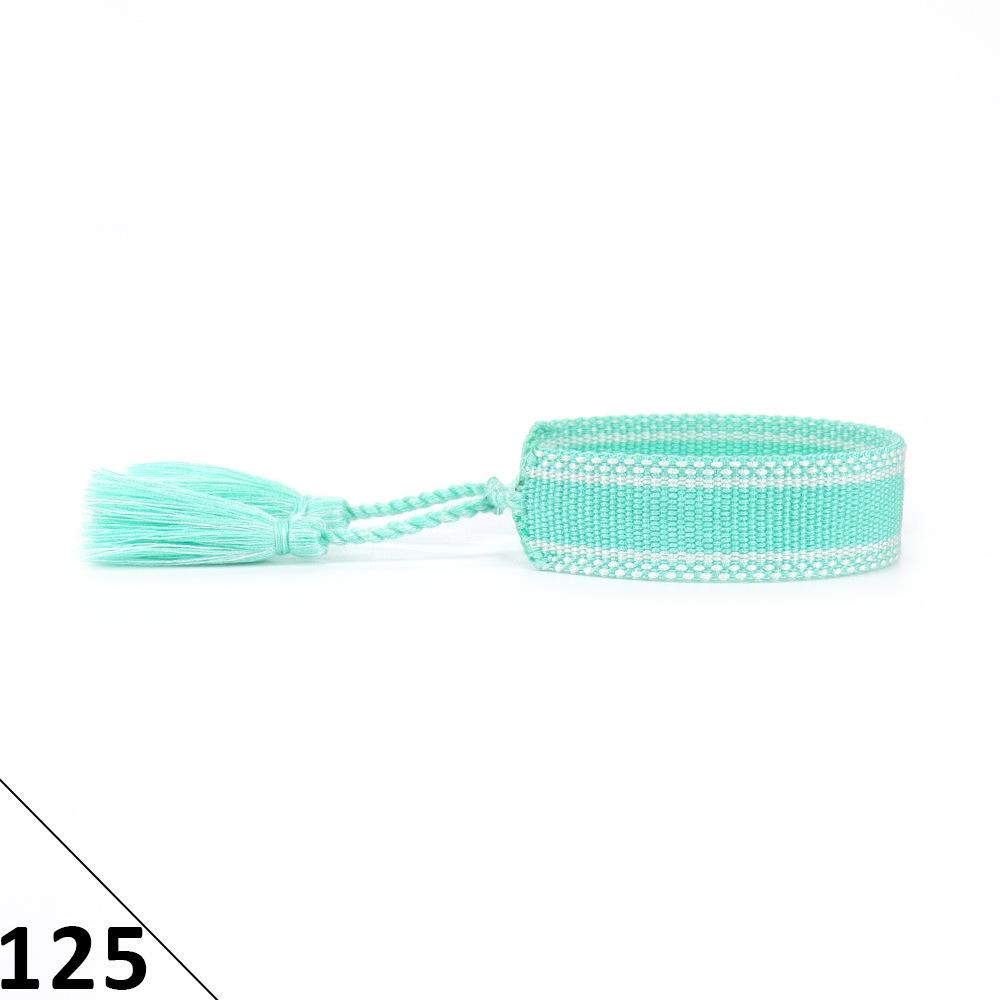 Ethnic Style Hand-Woven Polyester Tassel Bracelet