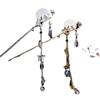 Moon Bird Crystal Tassel Hairpin Creative Ancient Costume Accessories Retro Hairpin Simple Fashionable Women Traditional Jewelry