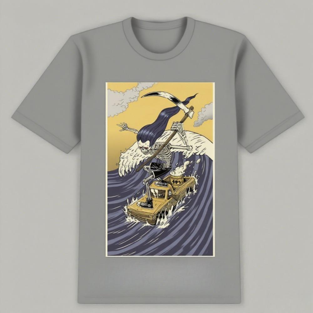 Comfortable Light Street Daily Style Printed Best-selling Fashion Leisure High-quality Cotton Short-sleeved and Couples T-shirts