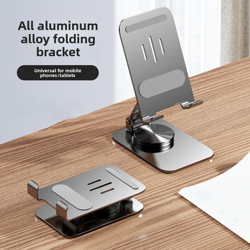 Metal Mobile Phone Holder Stand 360 ° Rotating Table Cell Phone Stand  Tablet
