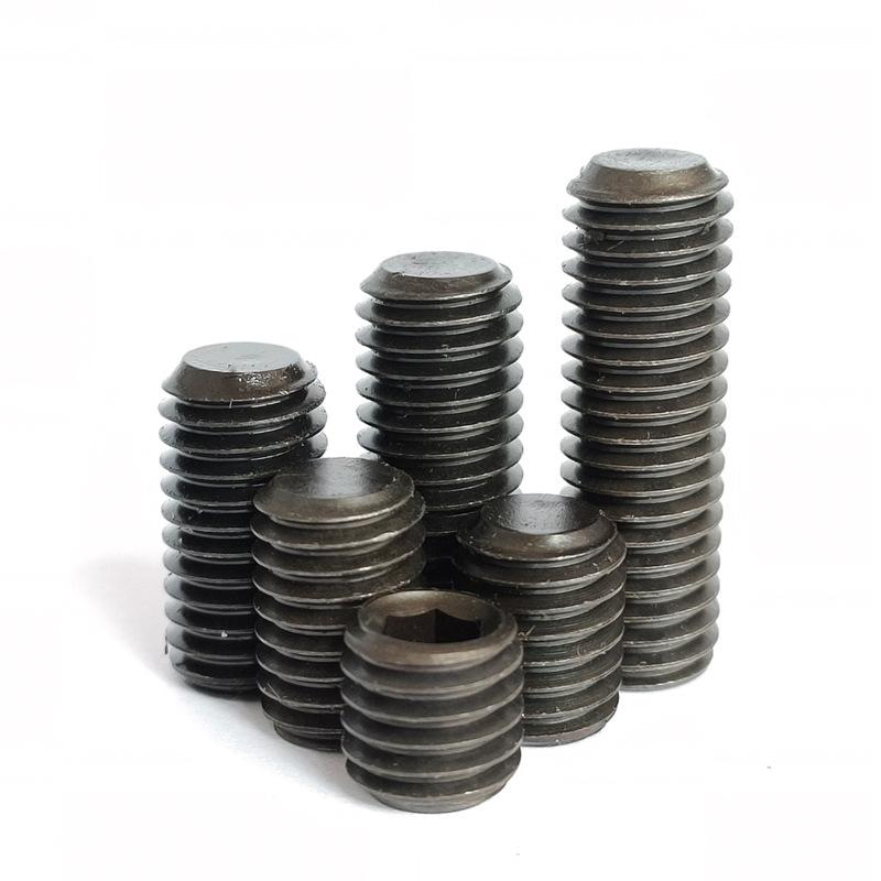 Vis sans tête à six pans de haute résistance: Extrémité plate, Sans tête, Tailles M2-M16