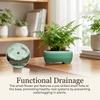 Mini Ceramic Planter Pot Small Clay Ceramic Handcrafted Small Flower Pot with Drain Hole for Home Decor