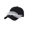 Niche Design Sweet and Cool Lace Baseball Cap Girl Sweet and Cute Original Texture Showing Face Little Girl Baseball Cap