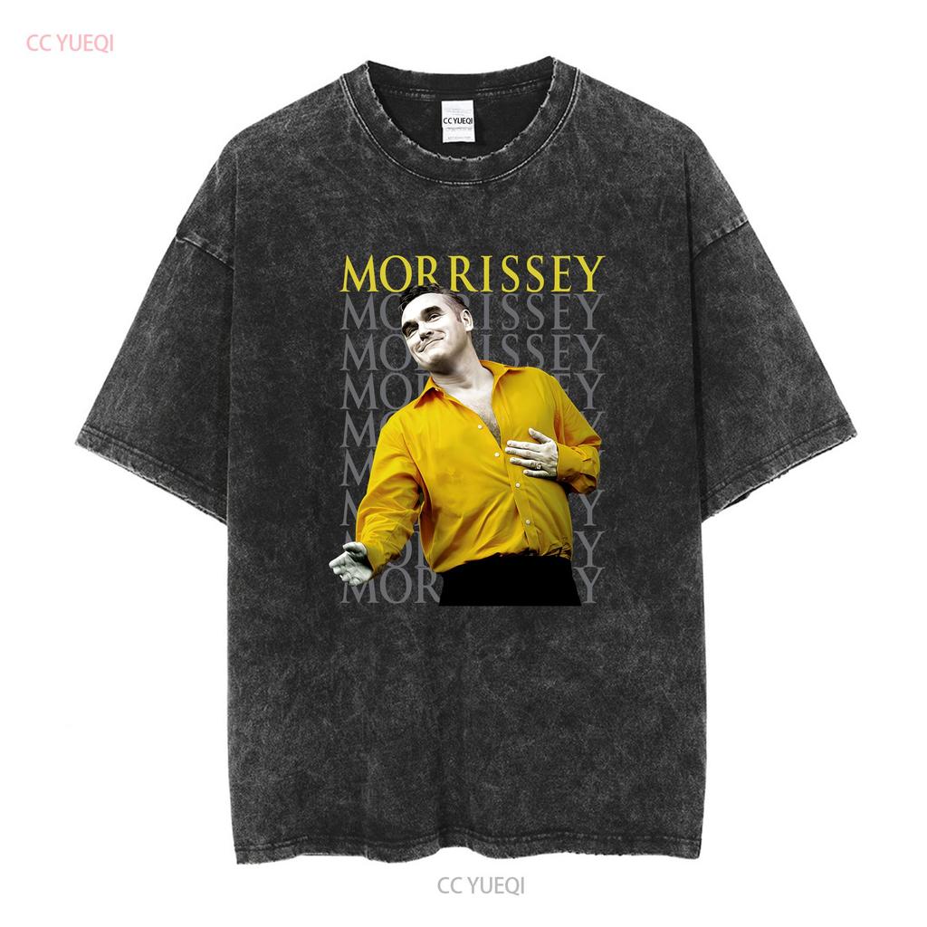 Vintage Morrissey UK Tour British Pop T Shirt Size M Vintage Washed Stretched Soft Versatile Breathable Top For Everyday Wear