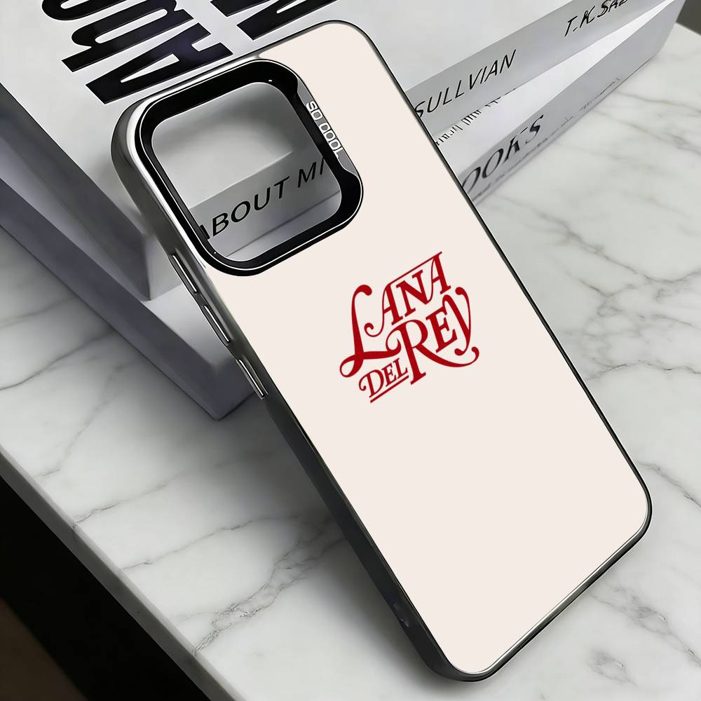 L-Lana Del Rey  Phone Case For iPhone 17,16,15,14,13,12,11 Plus,Pro Max,XS,Colorful Silver Black Cover