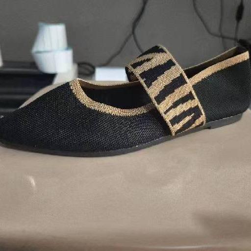 Single Shoes Women's Shoes Retro Breathable Colorblocking Loafers