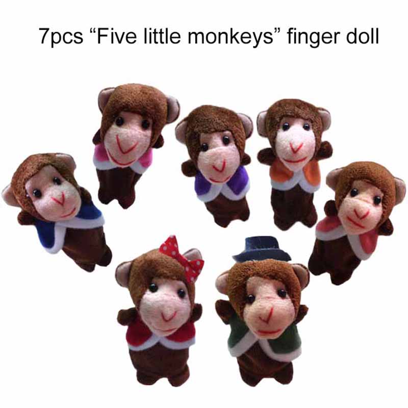 Parmak Kuklaları Seti Bebek Çizgi Film Hayvanlar Peluş Bebekler Aile El Kuklası Bez Tiyatro Çocuklar için Eğitici Oyuncaklar Çocuklar için TMZ