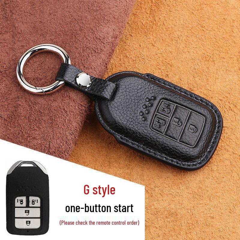 Honda Leather Key Case: Compatible with Civic, Accord, CR-V, Avancier, XR-V, Vezel, Lingpai, Breeze, Odyssey